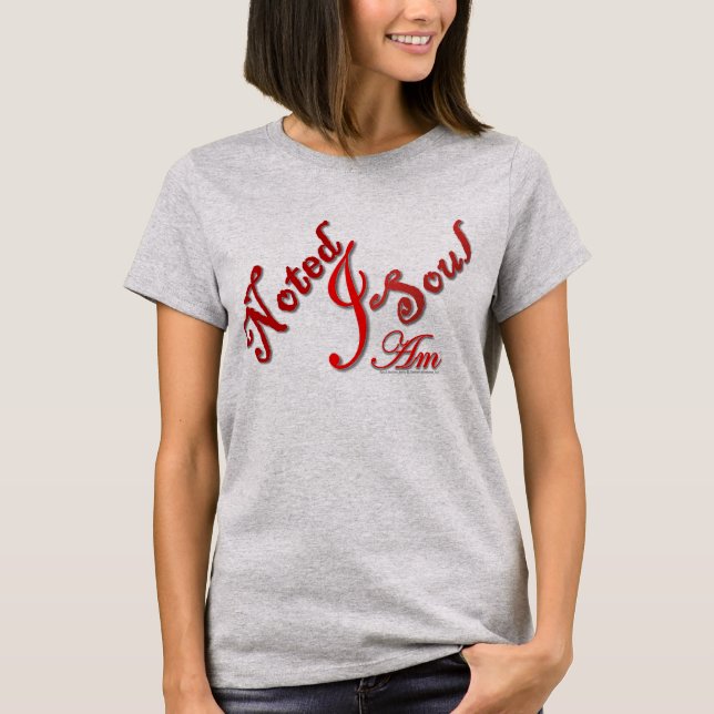 Camiseta As notas da alma "notaram a alma que eu sou" (Frente)