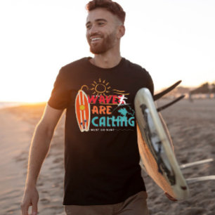 Camiseta As ondas chamando I devem ir para a paleta de core