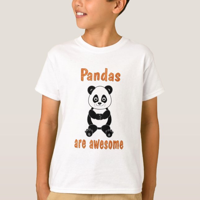 Camiseta As pandas são impressionantes (Frente)