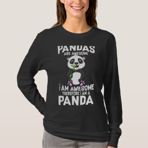 Camiseta As Pandas São Incrivelmente Engraçadas Meninas De 
