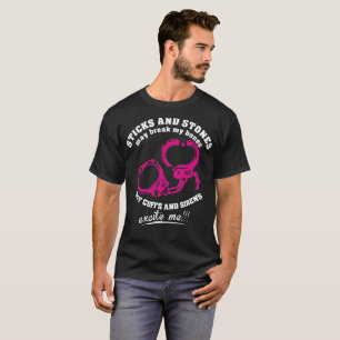 Camiseta As pedras das varas podem quebrar punhos que dos