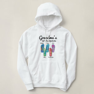 Camiseta As pegadas do Lil da avó personalizaram o falhan