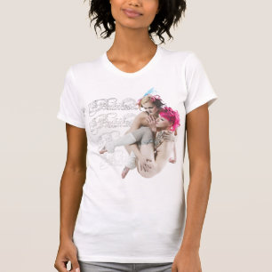 Camiseta As pequenos meninas do alternativo 2 no batedor de