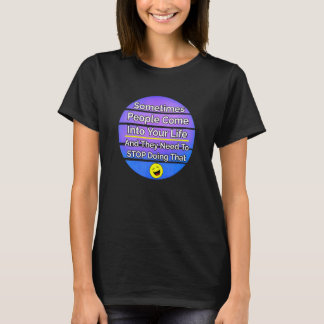 Camiseta As Pessoas De Lições De Vida Entram Na Sua Vida Nã