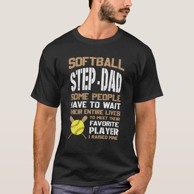 Camiseta As Pessoas De Pai Passo De Softball Têm De Esperar (Frente)