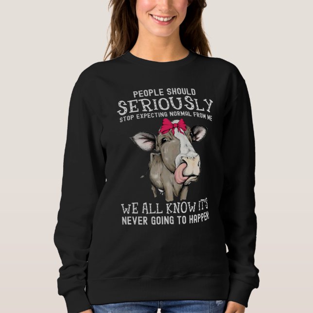 Camiseta As pessoas Devem Parar Seriamente De Esperar Norma (Frente)