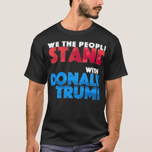 Camiseta As Pessoas Estão Com Donald Trump (Frente)