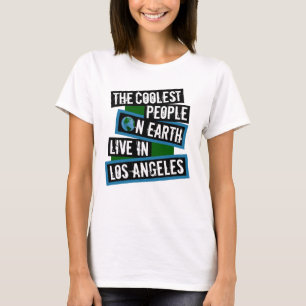 Camiseta As Pessoas Mais Descoladas da Terra Moram em Los A