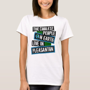 Camiseta As Pessoas Mais Fixe do Mundo Moram em Pleasanton