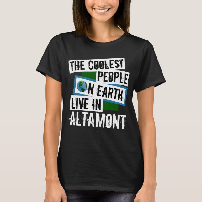 Camiseta As Pessoas mais frias da Terra vivem em Altamont (Frente)