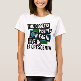 Camiseta As Pessoas mais frias da Terra vivem em La Crescen