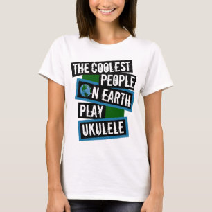 Camiseta As Pessoas Mais Incríveis da Terra Tocam Ukulele
