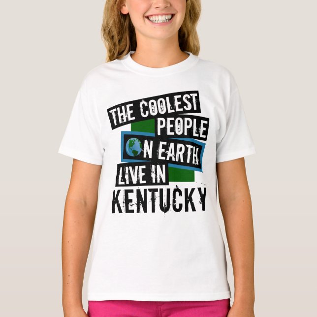 Camiseta As Pessoas mais legais da Terra moram em Kentucky (Frente)