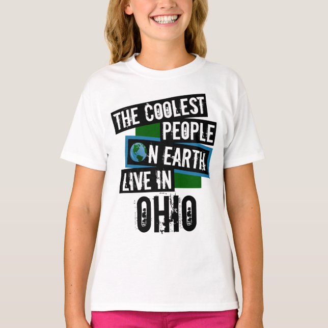 Camiseta As Pessoas mais legais da Terra moram em Ohio (Frente)