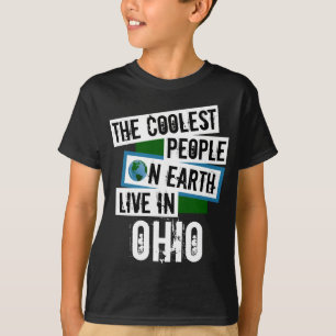 Camiseta As Pessoas mais legais da Terra moram em Ohio