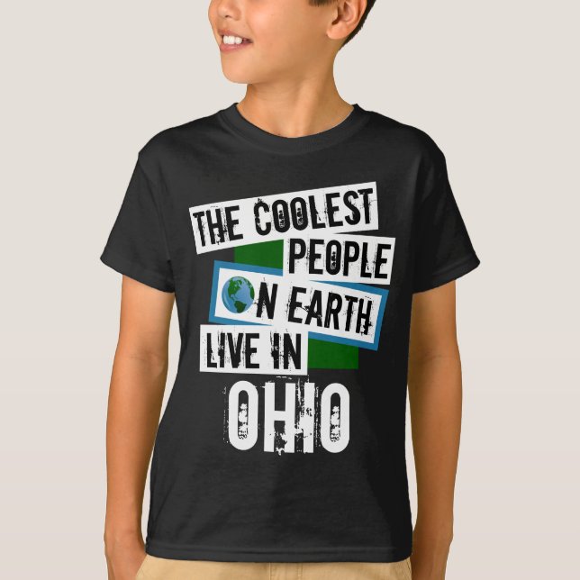 Camiseta As Pessoas mais legais da Terra moram em Ohio (Frente)
