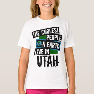 Camiseta As Pessoas mais legais da Terra vivem em Utah