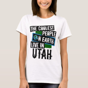 Camiseta As Pessoas mais legais da Terra vivem em Utah
