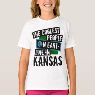 Camiseta As Pessoas mais legais da Terra vivem no Kansas