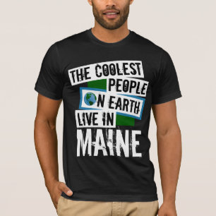 Camiseta As Pessoas mais legais da Terra vivem no Maine