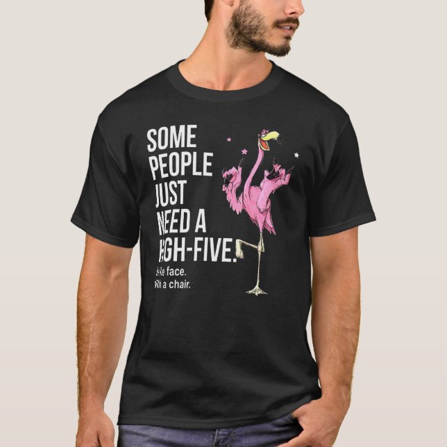 Camiseta As pessoas precisam de cinco na face Flami (Frente)
