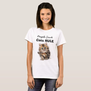 Camiseta As Pessoas São Ruins, Os Gatos Mandam