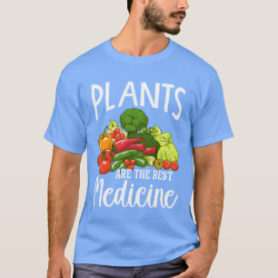 Camiseta As Plantas São a Melhor Medicina Base de Planta de