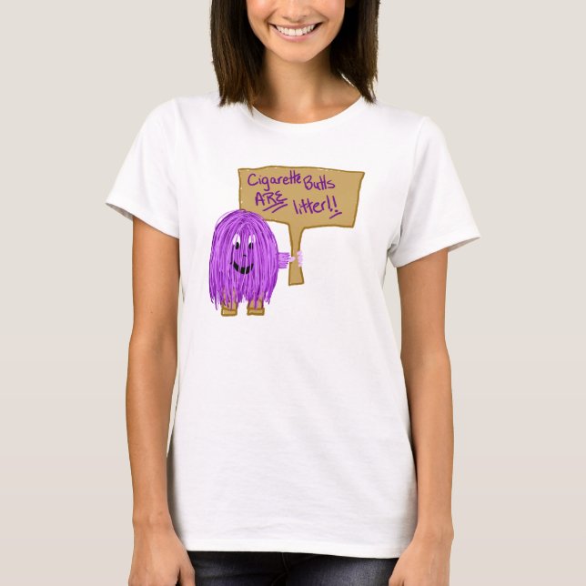 Camiseta as pontas de cigarro são maca (Frente)