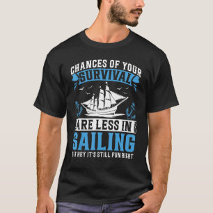 Camiseta As Possibilidades De Sobrevivência São Menos Na Na