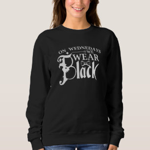 Camiseta Às quartas-feiras Vestimos às quartas-feiras negra