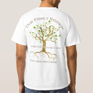 Camiseta As raizes da árvore do redemoinho personalizam o