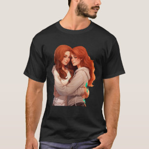 Camiseta As raparigas abraçam a cômoda ideia criativa - ins