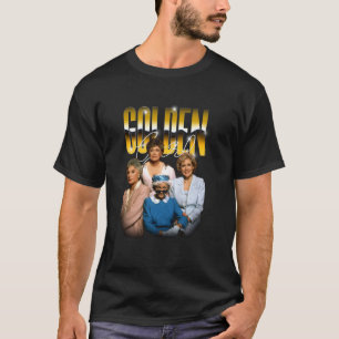 Camiseta As Raparigas de Ouro Cromo Dourado Programa de TV