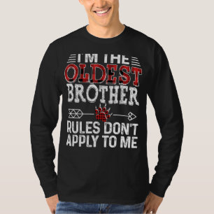 Camiseta As Regras Mais Antigas Do Irmão Não Se Aplicam A M