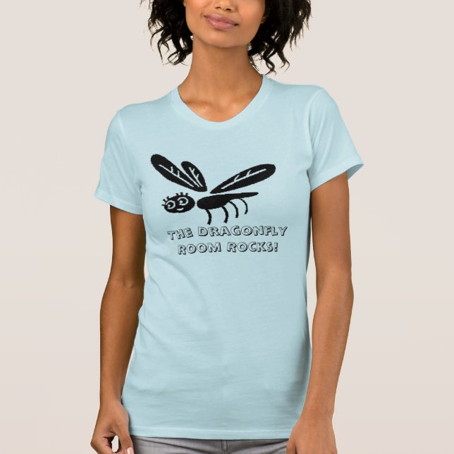 Camiseta As rochas da sala da libélula! (Frente)