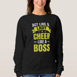 Camiseta As Salas De Pó De Cheerhead Agem Como Uma Senhora