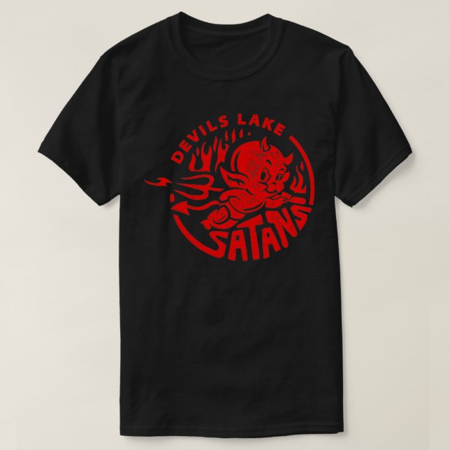 Camiseta AS SATÃS DO LAGO DO DIABO - Diabo (Frente do Design)