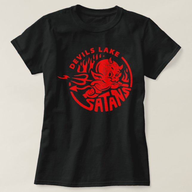 Camiseta AS SATÃS DO LAGO DO DIABO - Diabo (Frente do Design)
