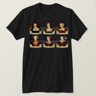 Camiseta As seis esposas do clássico de Henry VIII
