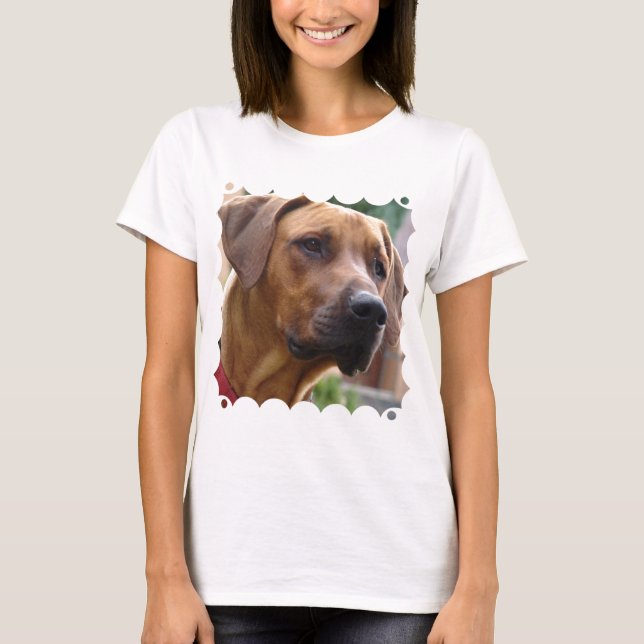 Camiseta As senhoras de Rhodesian Ridgeback couberam o (Frente)