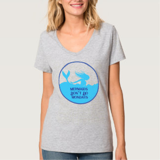 Camiseta As sereias não gostam de segundas-feiras!