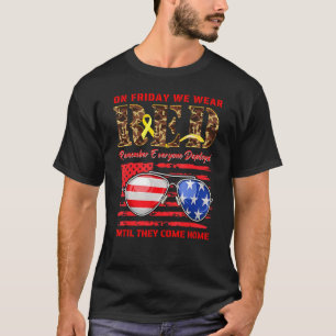 Camiseta Às sextas-feiras, Vestimos a Sexta-Feira VERMELHA