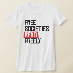 Camiseta As sociedades livres leem livremente