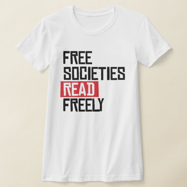 Camiseta As sociedades livres leem livremente (Postura )