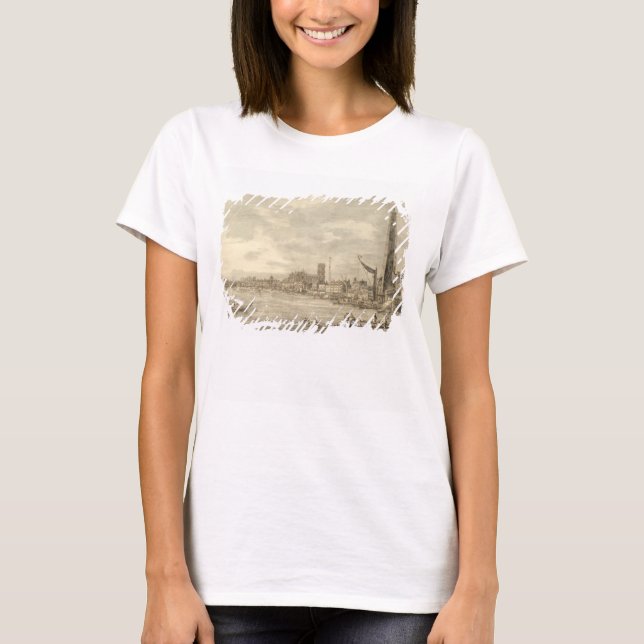 Camiseta As Tâmisas em direção a Westminster perto de Y (Frente)