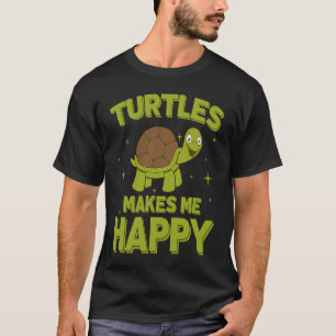 Camiseta As Tartarugas Fazem-Me Feliz, Turtle Water Turtle