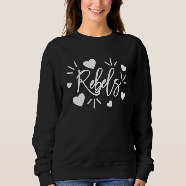 Camiseta AS tees Rebels sports team mascot (Frente)