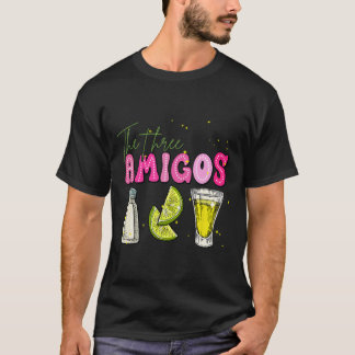 Camiseta As Três Mulheres Bebidas Amicos Cinco De Mayo