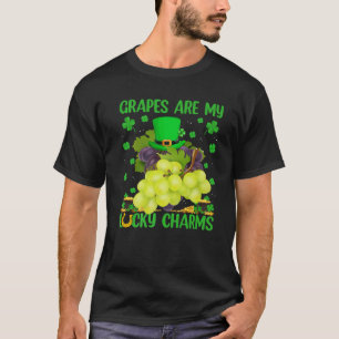 Camiseta As Uvas São Minhas Ruas De Fruta De Grãos Sortudos