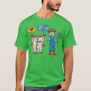 Camiseta As vacas amam o fazendeiro